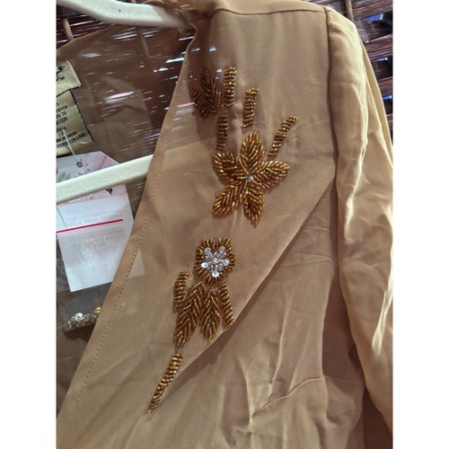 Midnight velvet gold beaded - gold,