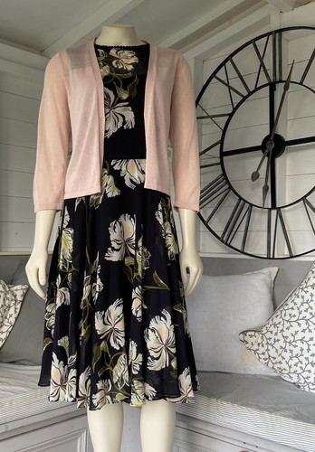 Hobbs black floral - floral, flare