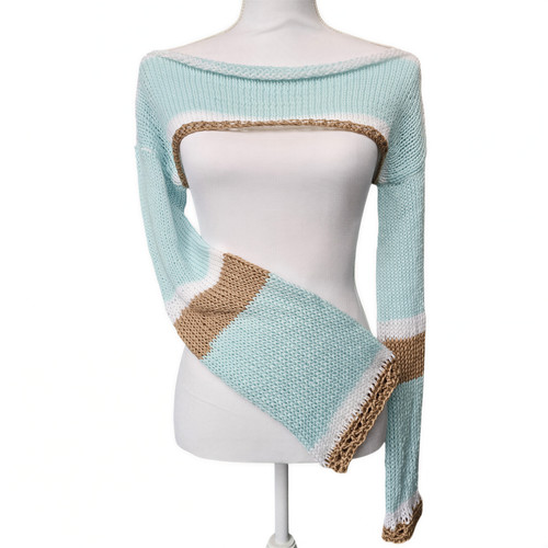 Handmade knit bolero shrug - handmade,