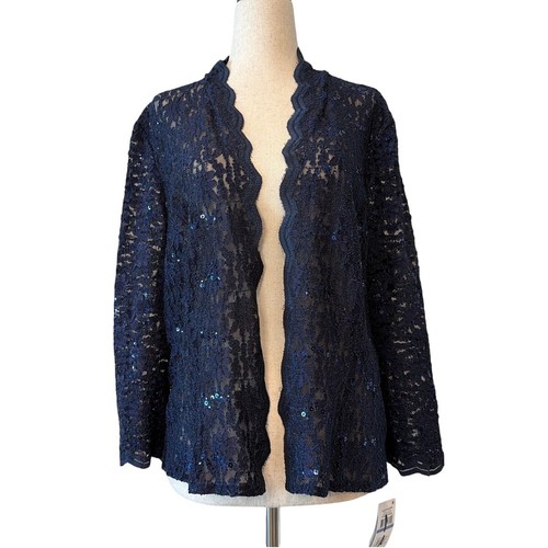 Nwt alex evenings sequin lace - evenings,