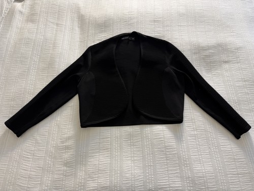 Karen millen black woven shrug - karen,