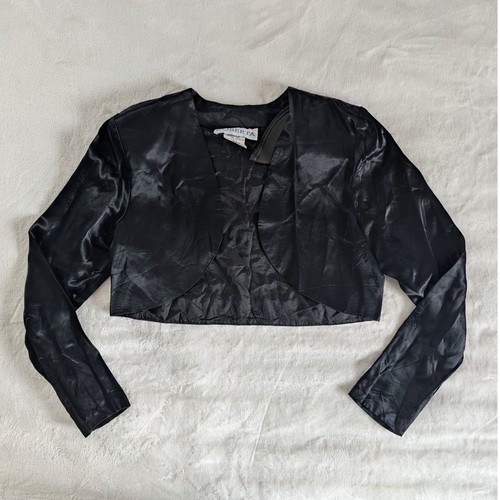 Vtg roberta black satin - vtg,