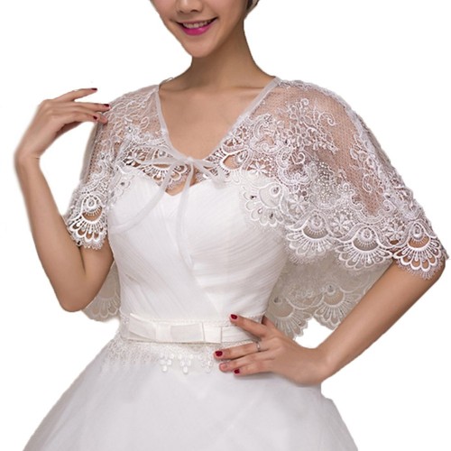 Lace wedding wrap shrug shawl - shrug,