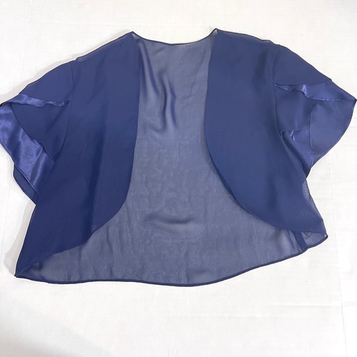 Sheer chiffon flutter bolero - sheer,